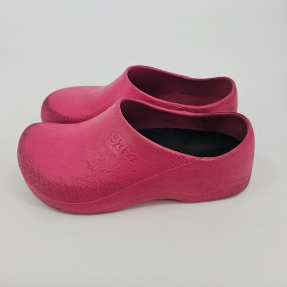 Birkenstock Super Birki Raspberry Rubber Clog Comfort Shoe Bubble Gum Pink 8 - Picture 3 of 8